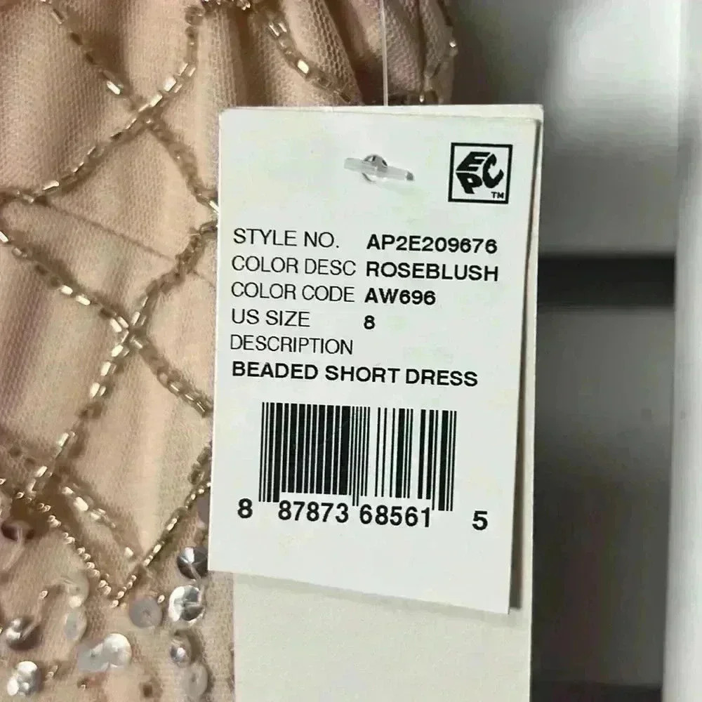 Adrianna Papell Blush Lace Dress - Picture 9 of 16